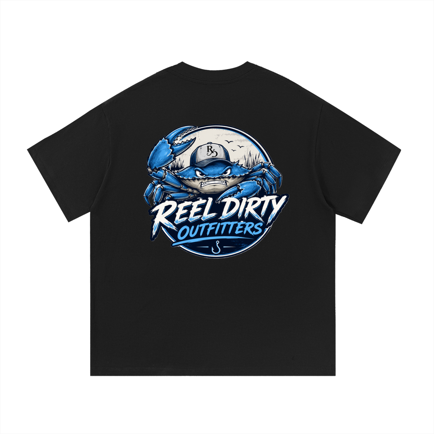 REEL DIRTY OUTFITTERS “BLUE CRAB” TSHIRT