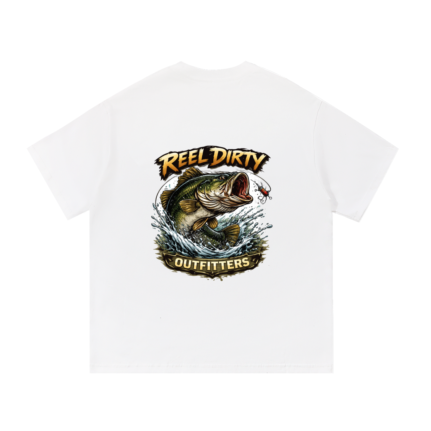REEL DIRTY OUTFITTERS  Cotton T-Shirt