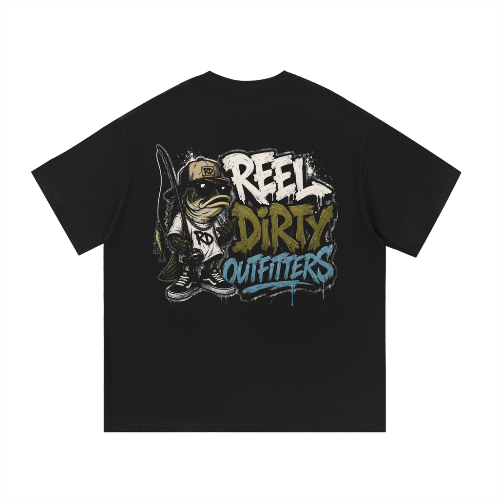 REEL DIRTY OUTFITTERS “GRAFFITI BASS” TSHIRT