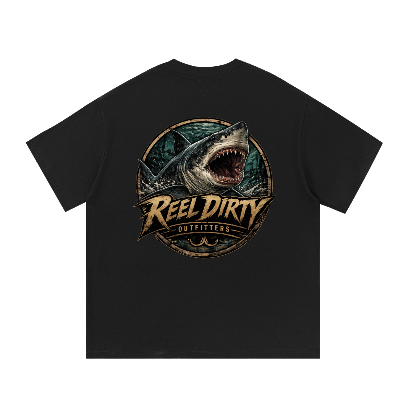 REEL DIRTY OUTFITTERS “SHARKY” TSHIRT