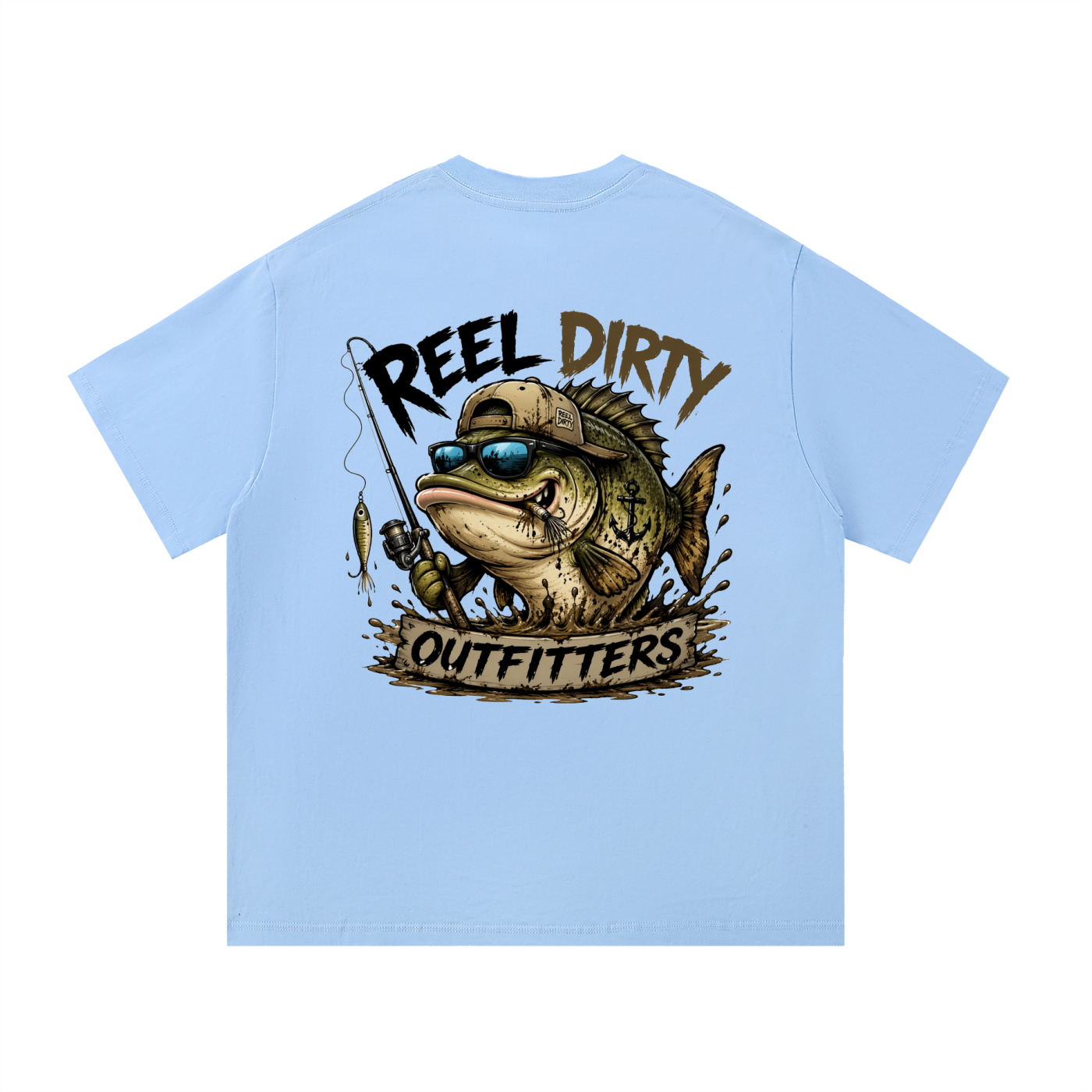 REEL DIRTY OUTFITTERS “FAT BASS” TSHIRT