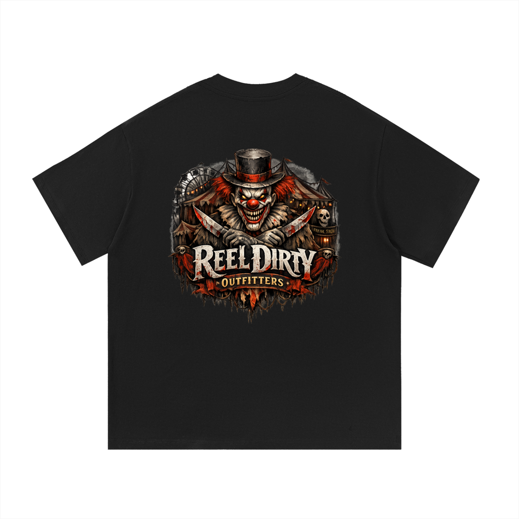 REEL DIRTY OUTFITTERS “CREEPY CLOWN” TSHIRT